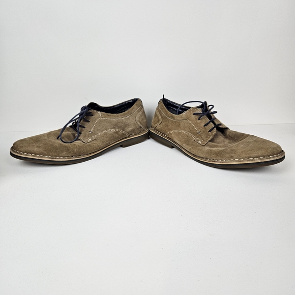 Steve Madden HATRICK Men's Suede Oxfords Tan 9.5 Preppy Academia Classic Staple - Picture 5 of 7